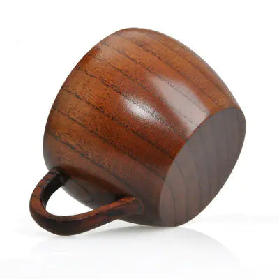 Lacquered Wooden Tea and Coffee Cup Set